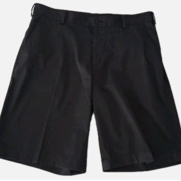Nike Golf Shorts Men's 36x11 Dri-Fit Flat Front Black 551808-010 Preppy Stretch - Picture 1 of 11
